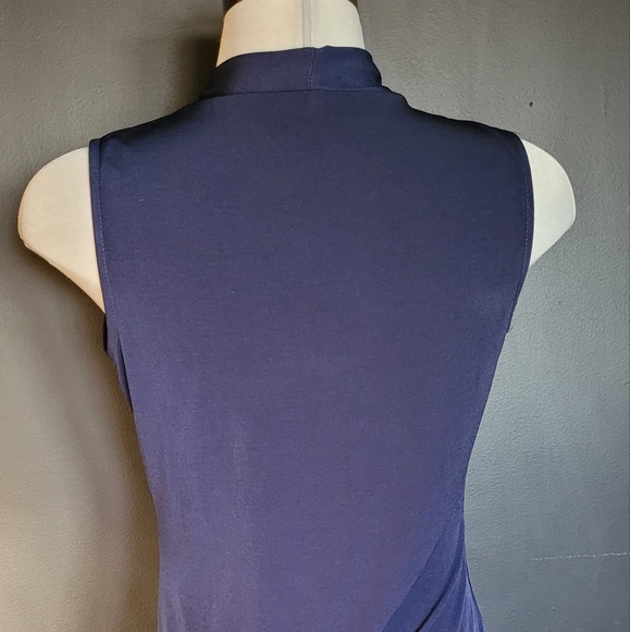 Navy Blue Mandy Evans V-Neck Tank - Picture 3 of 3